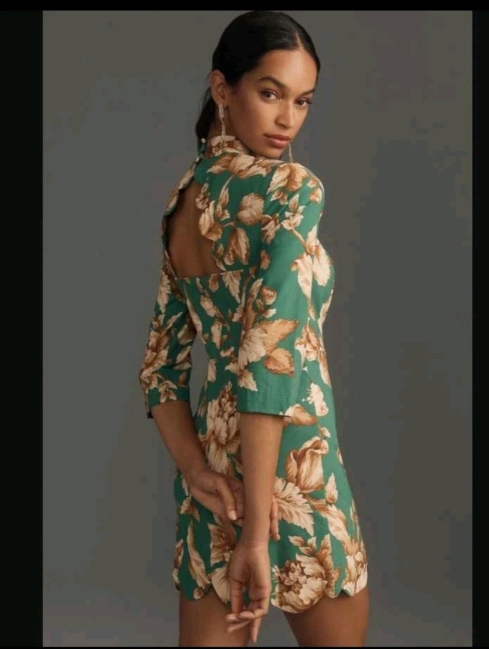 Maeve By Anthropologie Mock-Neck Shift Mini Dress  Size 4 EUC - Picture 3 of 9